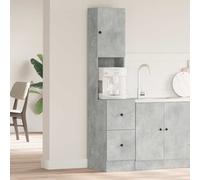 vidaXL Mobile da cucina Grigio 35 x 50 x 180 cm Legno multistrato