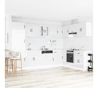 vidaXL Mobile da cucina Kalmar Bianco Lucido 80 x 46 x 81,5 cm