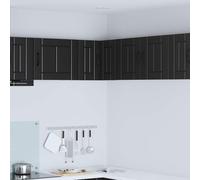 vidaXL Mobile da cucina Nero 57 x 57 x 40 cm Legno multistrato