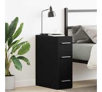 vidaXL Mobile da farmacia Rovere nero 20 x 45.5 x 60 cm