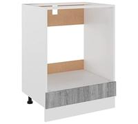 vidaXL Mobile da Forno Grigio Sonoma 60x46x81,5 cm Legno Multistrato