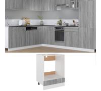 vidaXL Mobile da Forno “Riga” Grigio Sonoma 60x46x81,5 cm