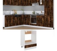 vidaXL Mobile da Forno “Riga” Rovere Fumo 60x46x81,5 cm