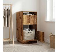 vidaXL Mobile da lavanderia con porta Legno vecchio 50 x 68 x 102 cm