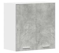vidaXL Pensile da Cucina Grigio Cemento 60x31x60 cm Legno Multistrato