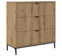vidaXL Mobile da stoccaggio rettangolare, buffet moderno, armadio sideboard, organizzatore per soggiorno e cucina, arredamento casa