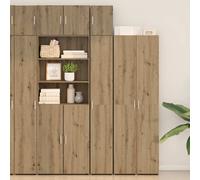 vidaXL Armadio sottile in rovere Artisan, 30 x 42,5 x 225 cm, in legno