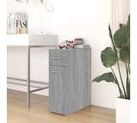 vidaXL Mobile Farmacia Grigio Sonoma 20x45,5x60 cm Legno Multistrato