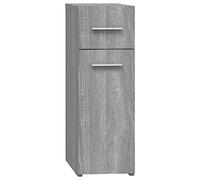 vidaXL Mobile Farmacia Grigio Sonoma 20x45,5x60 cm Legno Multistrato
