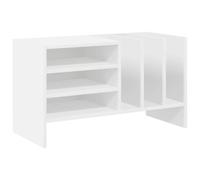 vidaXL Mobile in vinile bianco 78,5 x 35 x 45 cm, legno di ingegneria, soggiorno, rettangolare, moderno, soluzioni di archiviazione per uno spazio elegante e funzionale, organizza la tua casa in modo