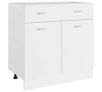vidaXL Mobile Inferiore Cassetto Bianco 80x46x81,5cm Legno Multistrato