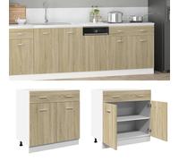vidaXL Mobile Inferiore Cassetto Rovere Sonoma 80x46x81,5 Multistrato