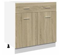 vidaXL Mobile Inferiore Cassetto Rovere Sonoma 80x46x81,5 Multistrato