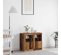 vidaXL Mobile laterale 2 pcs Legno vecchio 41 x 37 x 67 cm