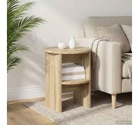 vidaXL Mobile laterale 2 pz Rovere Sonoma Ø40 x 50 cm
