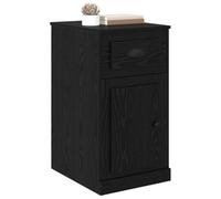 vidaXL Armadietto moderno rettangolare per soggiorno Rovere Nero 40x50x75 cm con cassetti