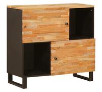 vidaXL Mobile laterale Marrone 80 x 33 x 75 cm Legno di mango massello