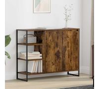 vidaXL Mobile laterale Quercia Fumosa 96.5 x 30 x 75 cm