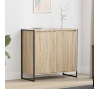 vidaXL Mobile laterale Sonoma 79 x 36 x 75 cm Legno ingegnerizzato