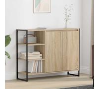 vidaXL Mobile laterale Sonoma 96.5 x 30 x 75 cm Legno ingegnerizzato