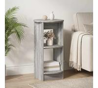 vidaXL Mobile laterale Sonoma grigia 40 x 40 x 75 cm