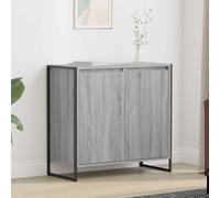 vidaXL Mobile laterale Sonoma grigio 79 x 36 x 75 cm