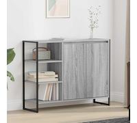 vidaXL Mobile laterale Sonoma grigio 96.5 x 30 x 75 cm