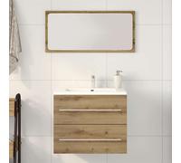 vidaXL Mobile Lavabo Bagno Artigianale 60x38,5x48 cm Legno Multistrato