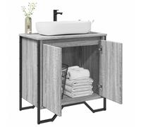 vidaXL Mobile Lavabo Bagno Grigio Sonoma 60x35x60 cm in Truciolato