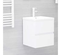 vidaXL Mobile Lavabo Bianco 41x38,5x45 cm in Legno Multistrato