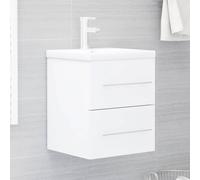 vidaXL Mobile Lavabo Bianco 41x38,5x48 cm in Legno Multistrato