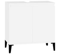 vidaXL Mobile Lavabo Bianco 58x33x60 cm in Legno Multistrato