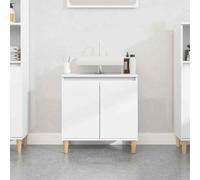 vidaXL Mobile Lavabo Bianco 58x33x60 cm in Legno Multistrato