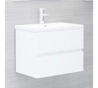 vidaXL Mobile Lavabo Bianco 60x38,5x45 cm in Legno Multistrato