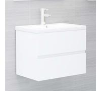 vidaXL Mobile Lavabo Bianco 60x38,5x45 cm in Legno Multistrato