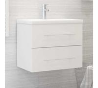 vidaXL Mobile Lavabo Bianco 60x38,5x48 cm in Legno Multistrato