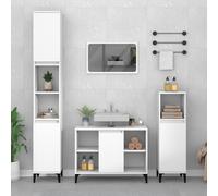Mobile Lavabo Bianco 80x33x60 cm in Legno Multistrato