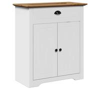 vidaXL Mobile Lavabo da Bagno BODO Bianco e Marrone 70x35x80 cm, Armadio lavandino da Bagno, Mobile da Bagno lavabo, Mobile lavabo da Bagno