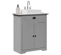 vidaXL Mobile Lavabo da Bagno BODO Grigio 70x35x80 cm