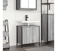 vidaXL Mobile Lavabo da Bagno Grigio Sonoma 60x34,5x60 cm