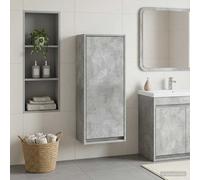 vidaXL Mobile lavabo da parete Grigio Cemento 35 x 20 x 81 cm