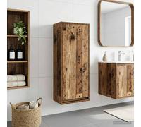 vidaXL Mobile lavabo da parete Legno antico 35 x 20 x 81 cm