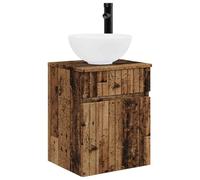 vidaXL Mobile lavabo da parete Legno antico 39 x 41 x 64,5 cm,