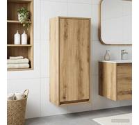 vidaXL Mobile lavabo da parete Rovere Artigianale 35 x 20 x 81 cm