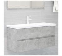 VIDAXL - Mobile Lavabo Grigio Cemento 100x38,5x45cm in Legno Multistrato