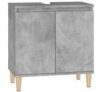 Mobile Lavabo Grigio Cemento 58x33x60 cm in Legno Multistrato
