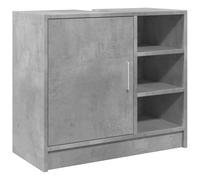 vidaXL Mobile Lavabo Grigio Cemento 63x29x55 cm in Legno Multistrato