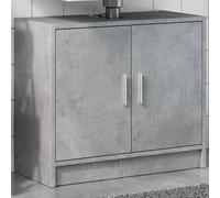 vidaXL Mobile Lavabo Grigio Cemento 63x29x55 cm in Legno Multistrato