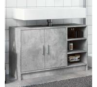 vidaXL Mobile Lavabo Grigio Cemento 90x29x55 cm in Truciolare