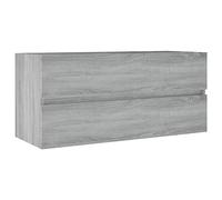 vidaXL Mobile Lavabo Grigio Sonoma 100x38,5x45 cm in Legno Multistrato